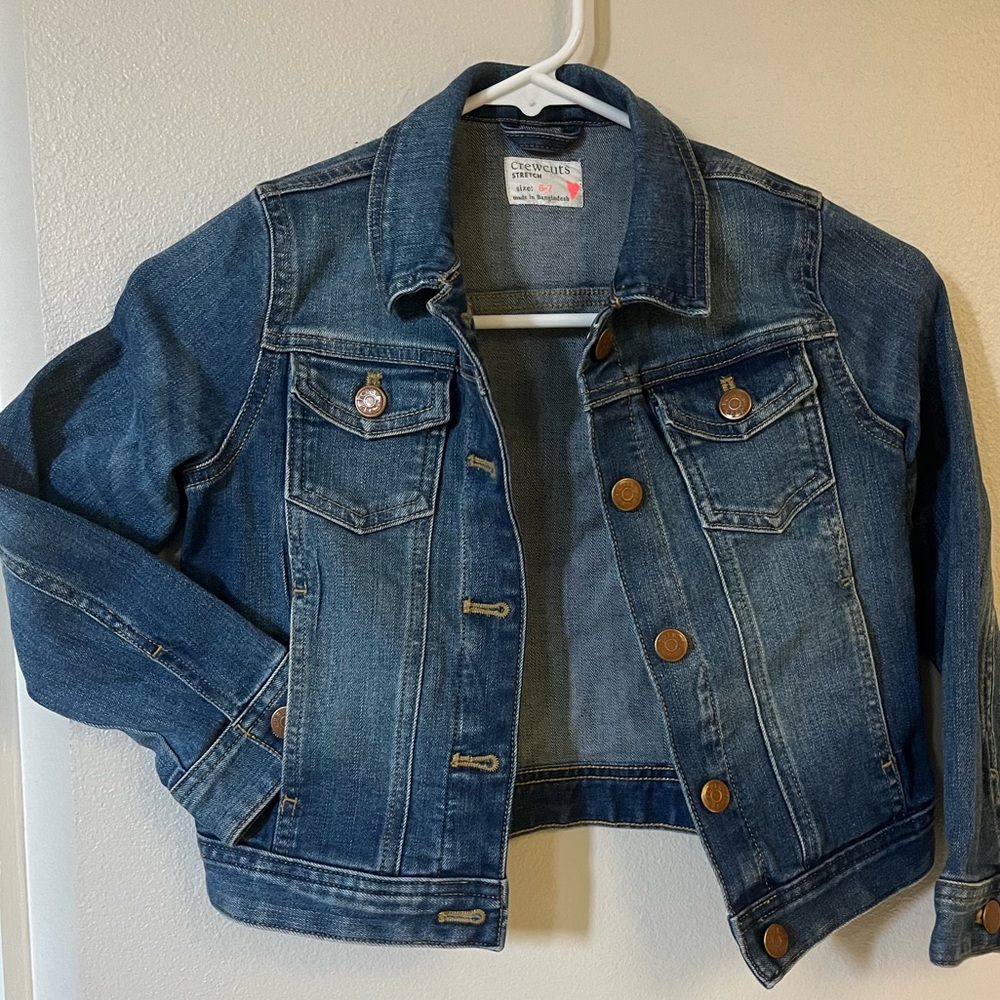 Crewcuts like new kids jean jacket. Perfect fall edition.